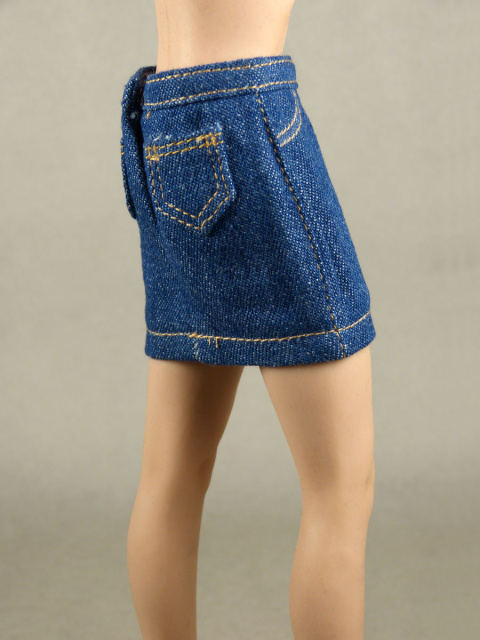 Nouveau Toys 1/6 Scale Basic Blue Denim Medium Skirt